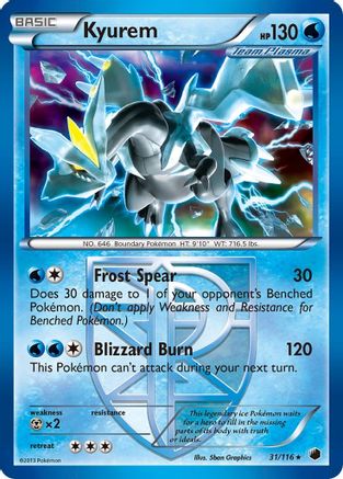 Kyurem (Team Plasma) 031/116  - Reverse Holofoil Plasma Freeze