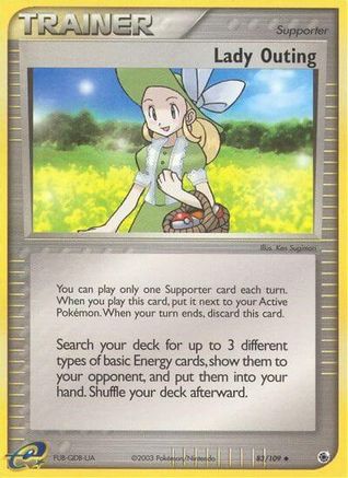Lady Outing 083/109 - Reverse Holofoil Ruby and Sapphire