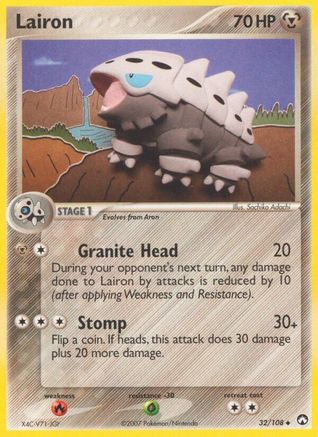 Lairon 032/108 - Reverse Holofoil Power Keepers