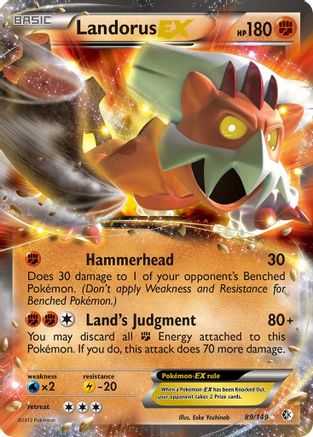 Landorus EX 089/149  - Holofoil Boundaries Crossed