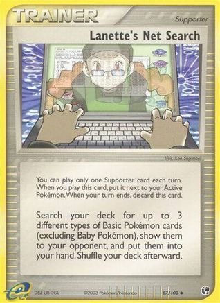 Lanette's Net Search 087/100 - Reverse Holofoil Sandstorm