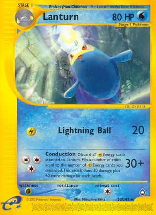 Lanturn 020/147 - Reverse Holofoil Aquapolis