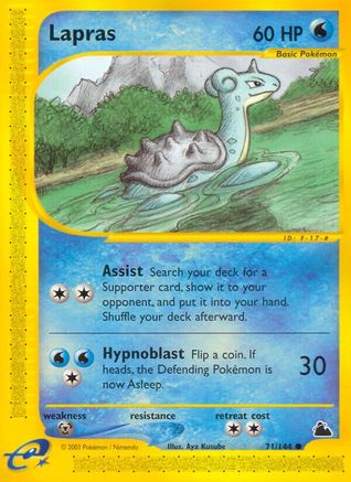 Lapras 071/144 - Reverse Holofoil Skyridge