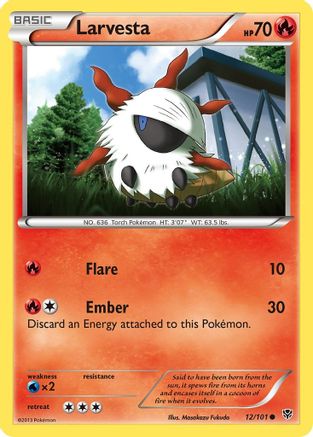 Larvesta 012/101  - Reverse Holofoil Plasma Blast