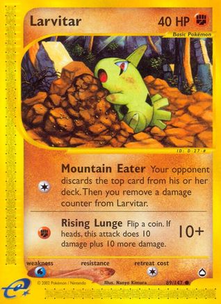 Larvitar 089/147 - Reverse Holofoil Aquapolis