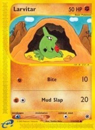Larvitar 116/165 - Reverse Holofoil Expedition