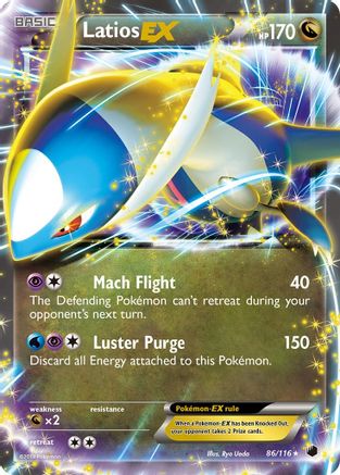 Latios EX 086/116  - Holofoil Plasma Freeze