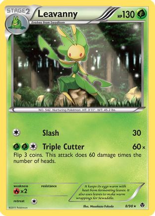 Leavanny 008/98  - Reverse Holofoil Emerging Powers