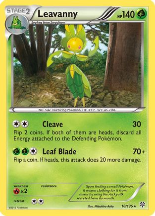 Leavanny 010/135  - Reverse Holofoil Plasma Storm