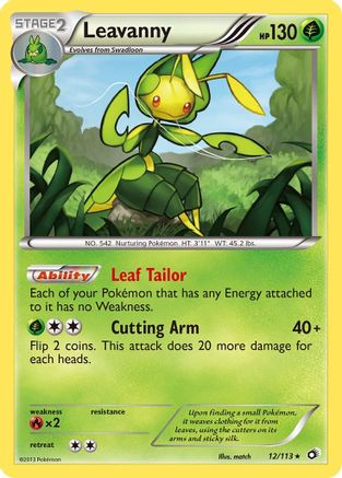Leavanny 012/113  - Reverse Holofoil Legendary Treasures