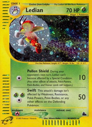 Ledian H14/H32 - Holofoil Skyridge