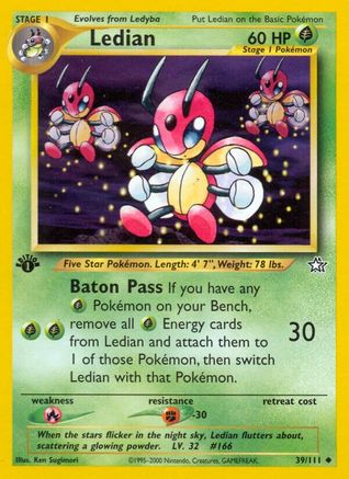 Ledian 039/111 - 1st Edition Neo Genesis