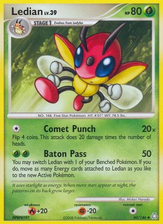 Ledian 060/146  - Reverse Holofoil Legends Awakened