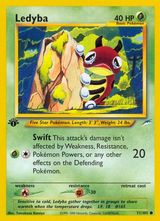 Ledyba 071/105 - 1st Edition Neo Destiny