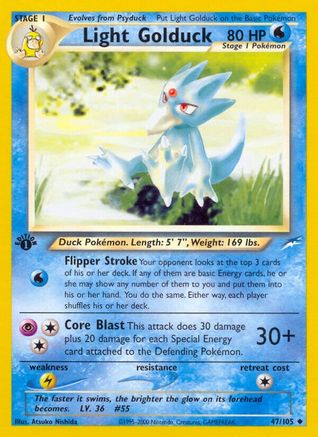 Light Golduck 047/105 - 1st Edition Neo Destiny