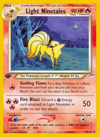 Light Ninetales 050/105 - 1st Edition Neo Destiny