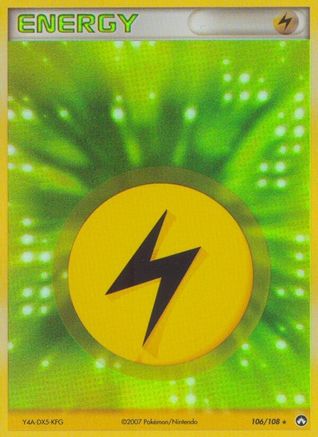 Lightning Energy 106/108 - Holofoil Power Keepers