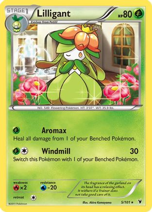 Lilligant 005/101  - Reverse Holofoil Noble Victories