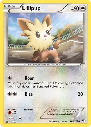 Lillipup 120/149  - Reverse Holofoil Boundaries Crossed