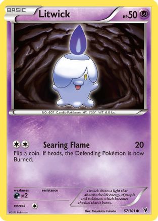 Litwick 057/101  - Reverse Holofoil Noble Victories