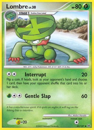 Lombre 052/127  - Reverse Holofoil Platinum