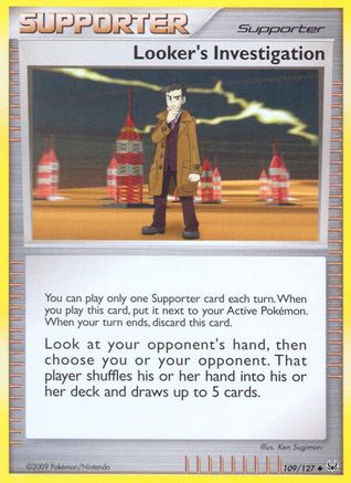 Looker's Investigation 109/127 - Reverse Holofoil Platinum