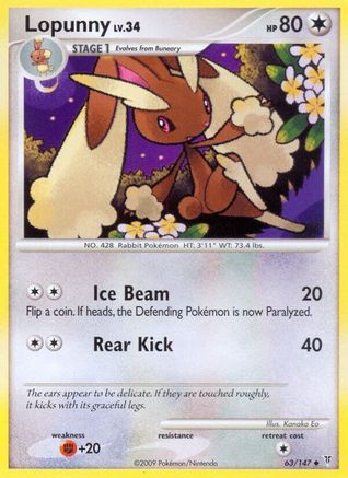 Lopunny 063/147  - Reverse Holofoil Supreme Victors