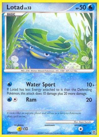 Lotad 092/132  Secret Wonders