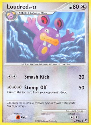 Loudred 064/147  - Reverse Holofoil Supreme Victors