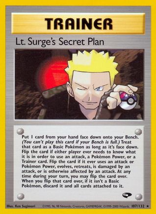 Lt. Surge's Secret Plan 107/132 - 1st Edition Gym Challenge