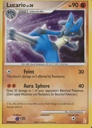 Lucario 003  - Holofoil DP Trainer Kit Manaphy & Lucario