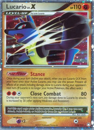 Lucario LV.X 122/123  - Holofoil Mysterious Treasures