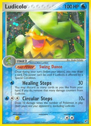 Ludicolo 010/107 - Reverse Holofoil Deoxys