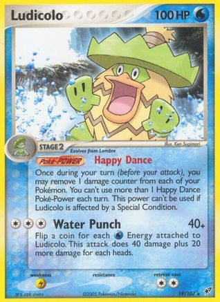 Ludicolo 019/107 - Reverse Holofoil Deoxys