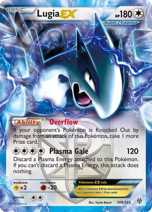 Lugia EX (Team Plasma) 108/135  - Holofoil Plasma Storm