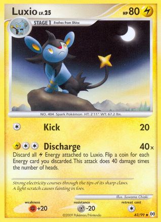 Luxio 043/99  - Reverse Holofoil Arceus