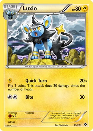 Luxio 045/99  - Reverse Holofoil Next Destinies