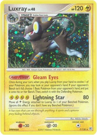 Luxray 007/130  - Holofoil Diamond and Pearl