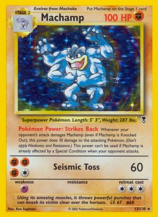 Machamp 015/110  - Reverse Holofoil Legendary Collection