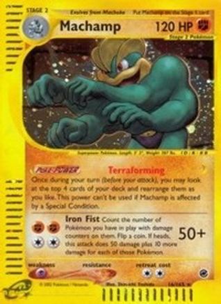 Machamp 016/165 - Reverse Holofoil Expedition
