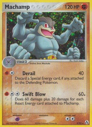 Machamp 009/92 - Holofoil Legend Maker