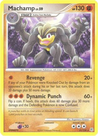 Machamp 031/130  - Reverse Holofoil Diamond and Pearl