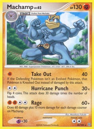 Machamp 020/100  - Reverse Holofoil Stormfront