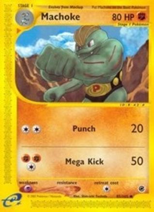 Machoke 085/165 - Reverse Holofoil Expedition