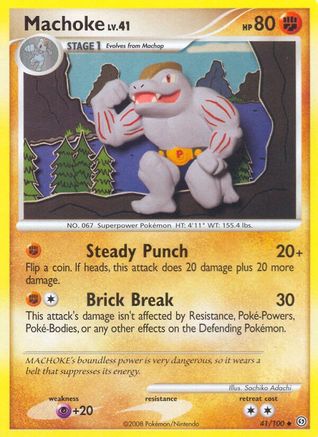 Machoke 041/100  - Reverse Holofoil Stormfront