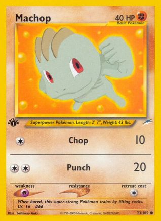 Machop 073/105 - 1st Edition Neo Destiny