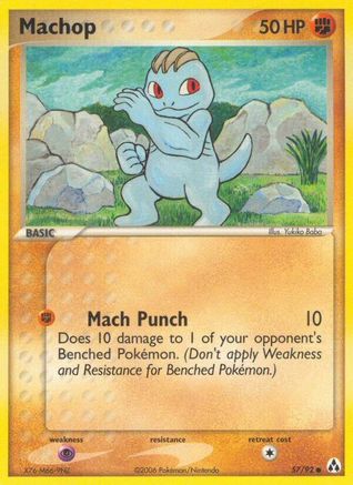 Machop 057/92 - Reverse Holofoil Legend Maker
