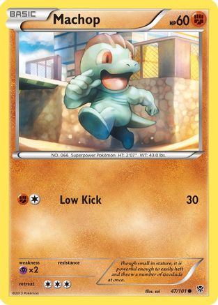 Machop 047/101  - Reverse Holofoil Plasma Blast