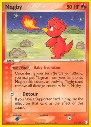 Magby 024/109 - Reverse Holofoil Team Rocket Returns