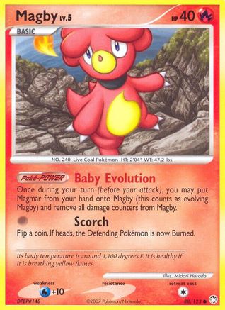 Magby 088/123 - Reverse Holofoil Mysterious Treasures